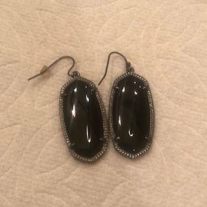 Unique Black Kendra Scott Earrings
